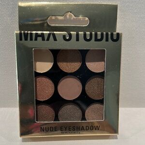 Max Studio Nude Eyeshadow Set with Shimmers and Flats.